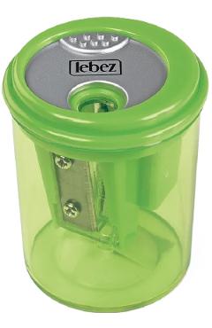 Imaginea produsului 'Ascuțitoare cu 3 găuri și container transparent. Verde'
