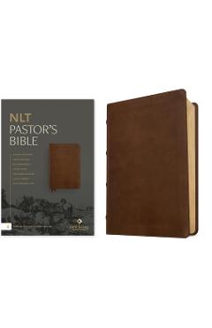Coperta cărții 'NLT Pastor's Bible, Filament Enabled (Leatherlike, Brown, Red Letter) -'