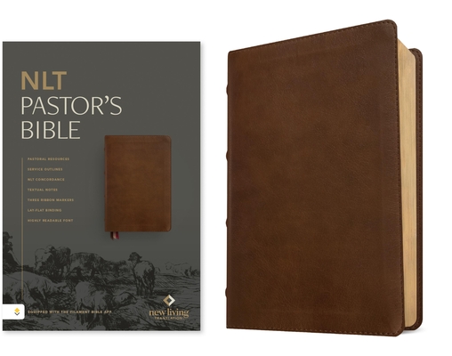 Coperta cărții 'NLT Pastor's Bible, Filament Enabled (Leatherlike, Brown, Red Letter) -'