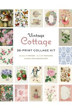 Coperta cărții 'Vintage Cottage Wall Collage Kit -'