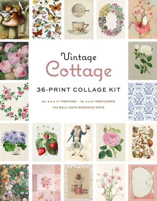 Coperta cărții 'Vintage Cottage Wall Collage Kit -'