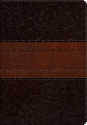 Coperta cărții 'ESV Large Print Personal Size Bible, Red Letter (Trutone, Forest/Tan, Trail Design) -'