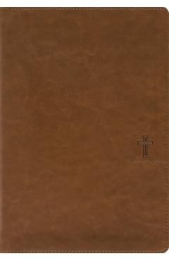 Coperta cărții 'Nasb, Thinline Bible, Giant Print, Leathersoft, Brown, Red Letter, 1995 Text, Comfort Print -'