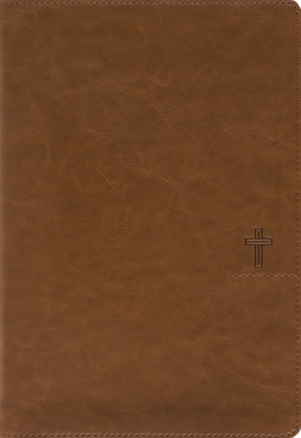 Coperta cărții 'Nasb, Thinline Bible, Giant Print, Leathersoft, Brown, Red Letter, 1995 Text, Comfort Print -'