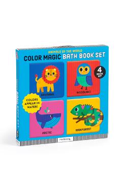 Coperta cărții 'Animals of the World Color Magic Bath Book Set -'