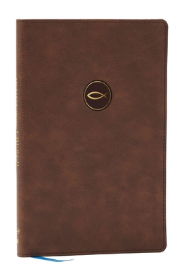 Coperta cărții 'Spurgeon and the Church: Acts Through Revelation with Devotions from Charles Spurgeon (Nkjv, Brown Leathersoft, Comfort'