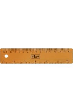 Imaginea produsului 'Riglă portocalie transparentă flexibilă 15 cm'