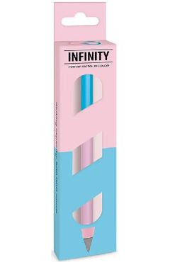 Imaginea produsului 'Creion Infinity. Roz deschis/bleu hexagonal'
