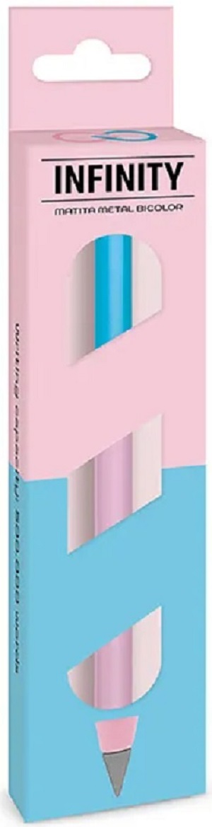 Imaginea produsului 'Creion Infinity. Roz deschis/bleu hexagonal'