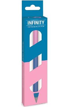 Imaginea produsului 'Creion Infinity. Roz închis/albastru închis hexagonal'