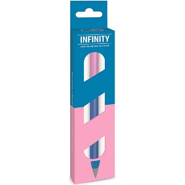 Creion Infinity. Roz inchis/albastru inchis hexagonal