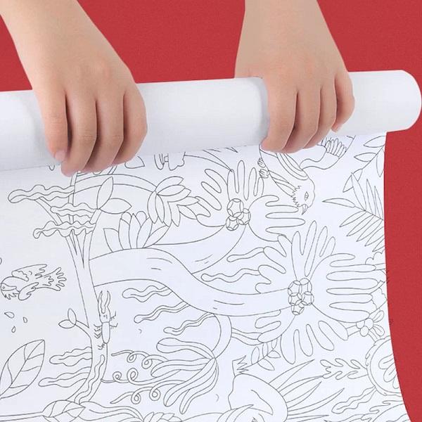 Rola hartie desene de colorat: Jungla
