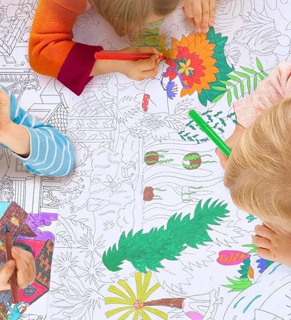 Imaginea produsului 'Rola hârtie desene de colorat: Junglă'