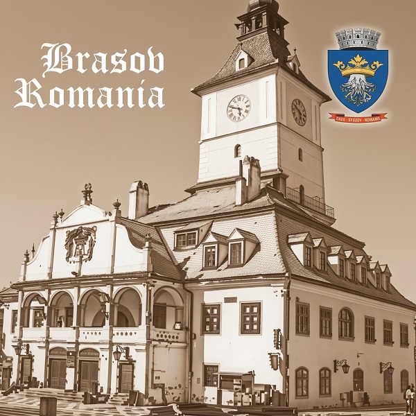 Imaginea produsului 'Magnet sepia pătrat: Casa Sfatului'