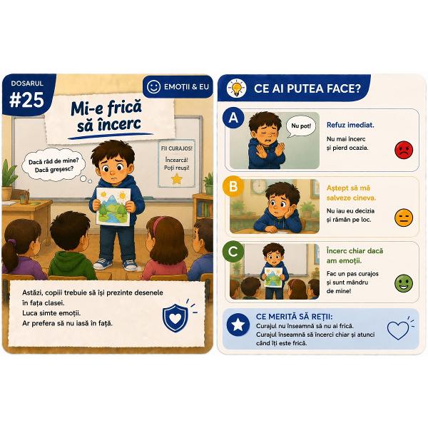 Joc educativ: Dosarele unui elev