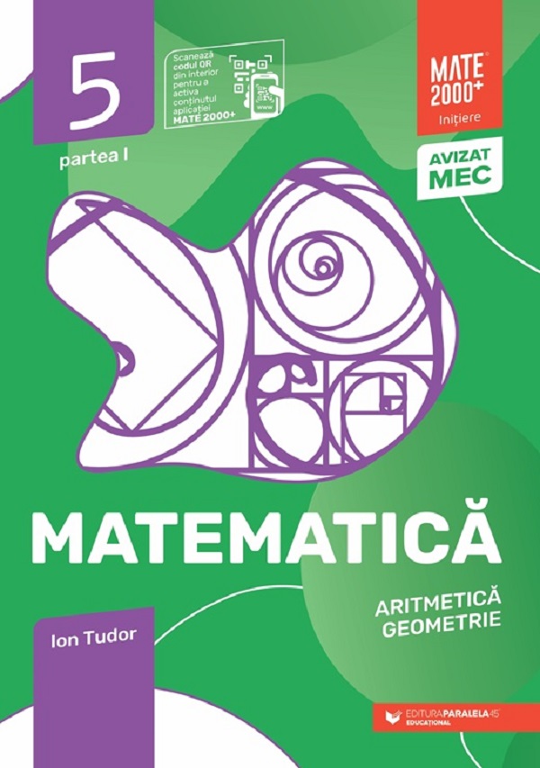 Coperta cărții 'Matematică - Clasa 5 Partea 1 - Inițiere - Ion Tudor'