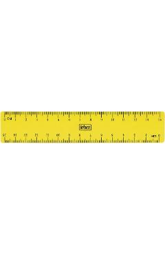 Imaginea produsului 'Riglă din plastic de 15 cm. Galben neon'