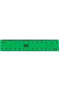 Imaginea produsului 'Riglă din plastic de 15 cm. Verde neon'