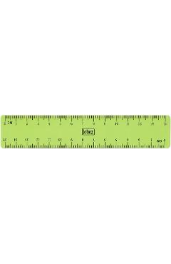 Imaginea produsului 'Riglă din plastic de 15 cm. Verde neon'