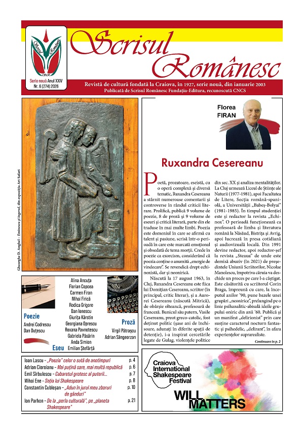 Coperta cărții 'Revista Scrisul Romanesc Nr.6 din 2026'