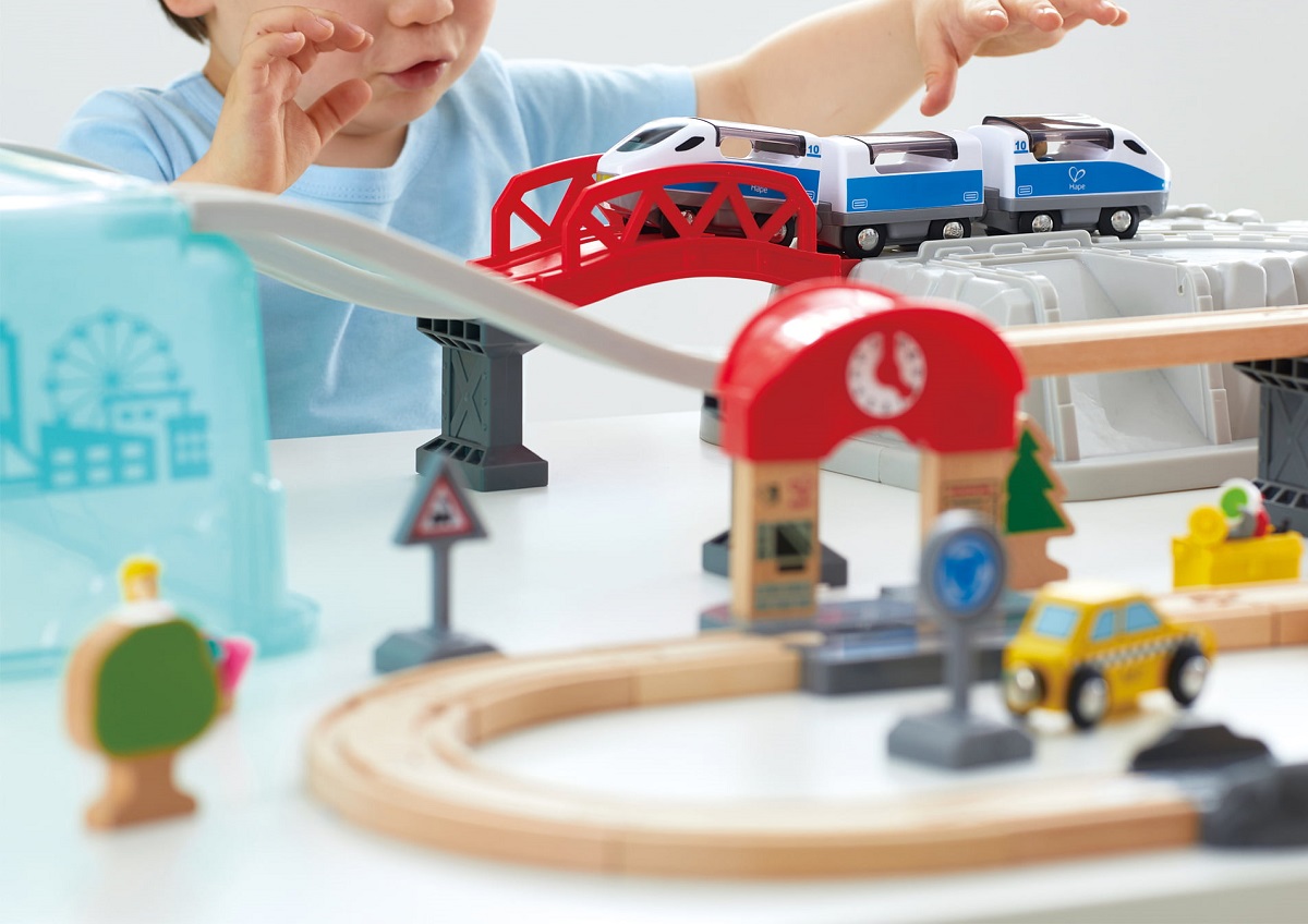 Imaginea produsului 'Joc de construcție. Tren oraș. 48 piese'