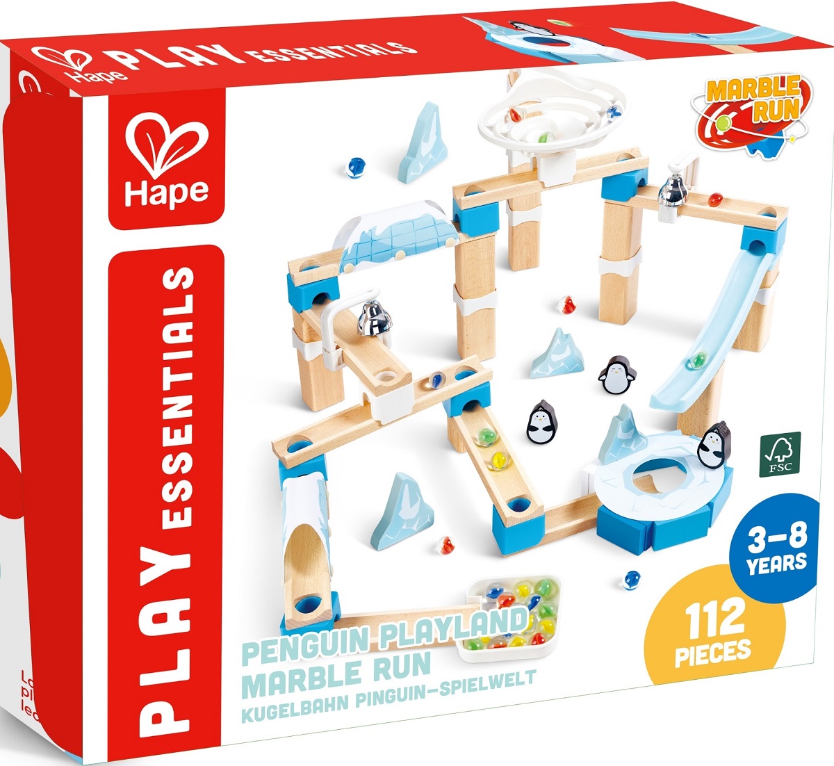 Imaginea produsului 'Jucărie din lemn: Marble Run Penguin Playland'