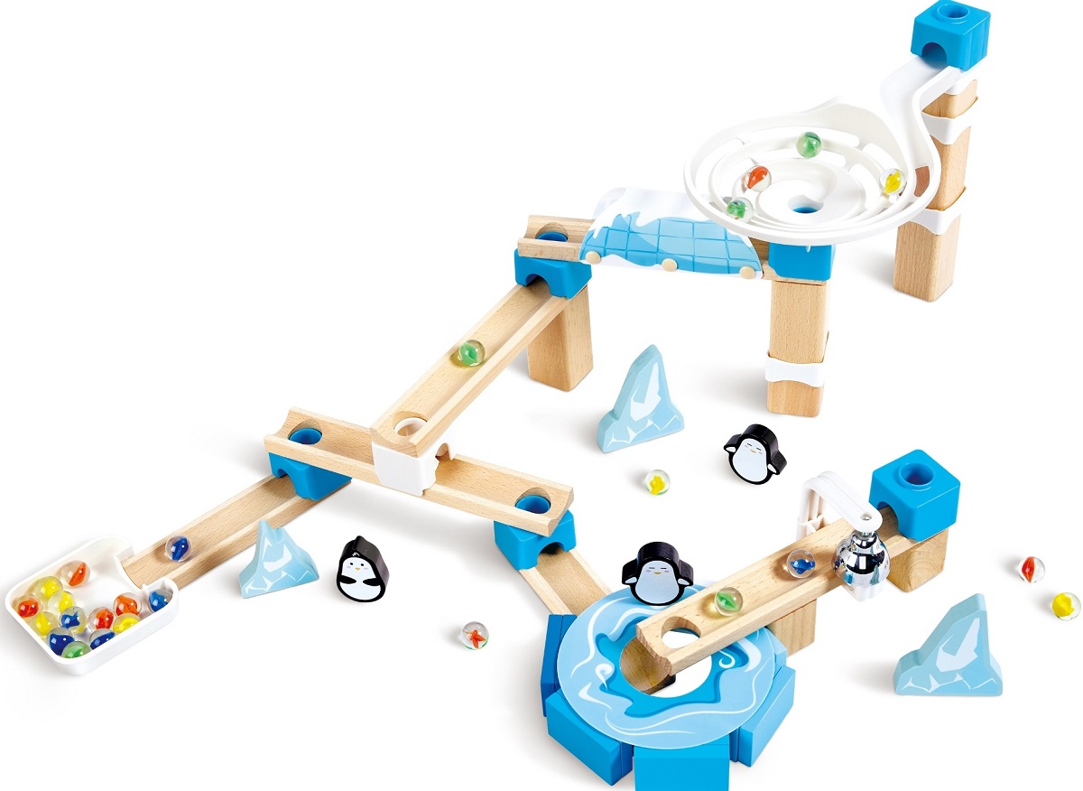 Imaginea produsului 'Jucărie din lemn: Marble Run Penguin Playland'