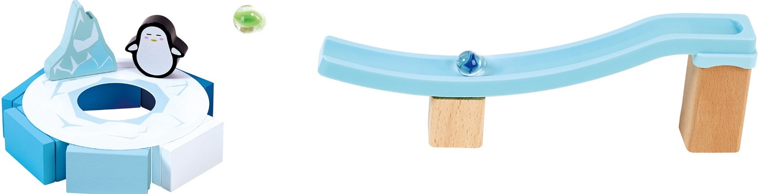 Imaginea produsului 'Jucărie din lemn: Marble Run Penguin Playland'