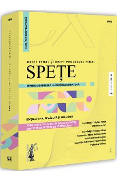 Coperta cărții 'Spețe pentru admiterea la INM/magistratură Ed.6 - Luminița Cristiu-Ninu'