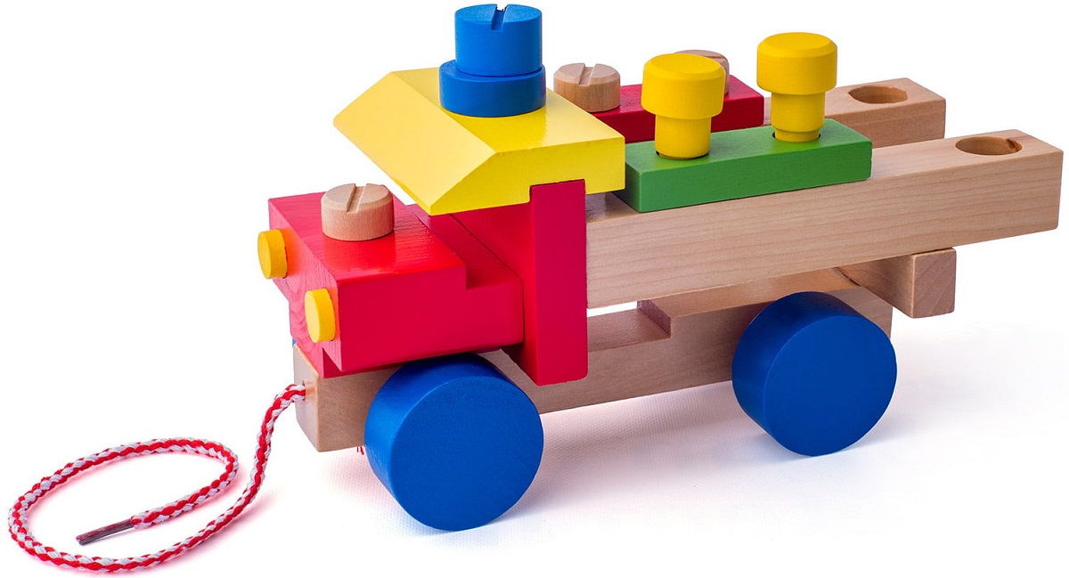 Imaginea produsului 'Jucărie din lemn: Camion de asamblat'