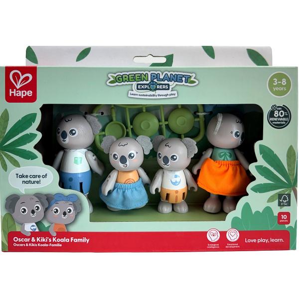 Jucarie din lemn: Familia koala