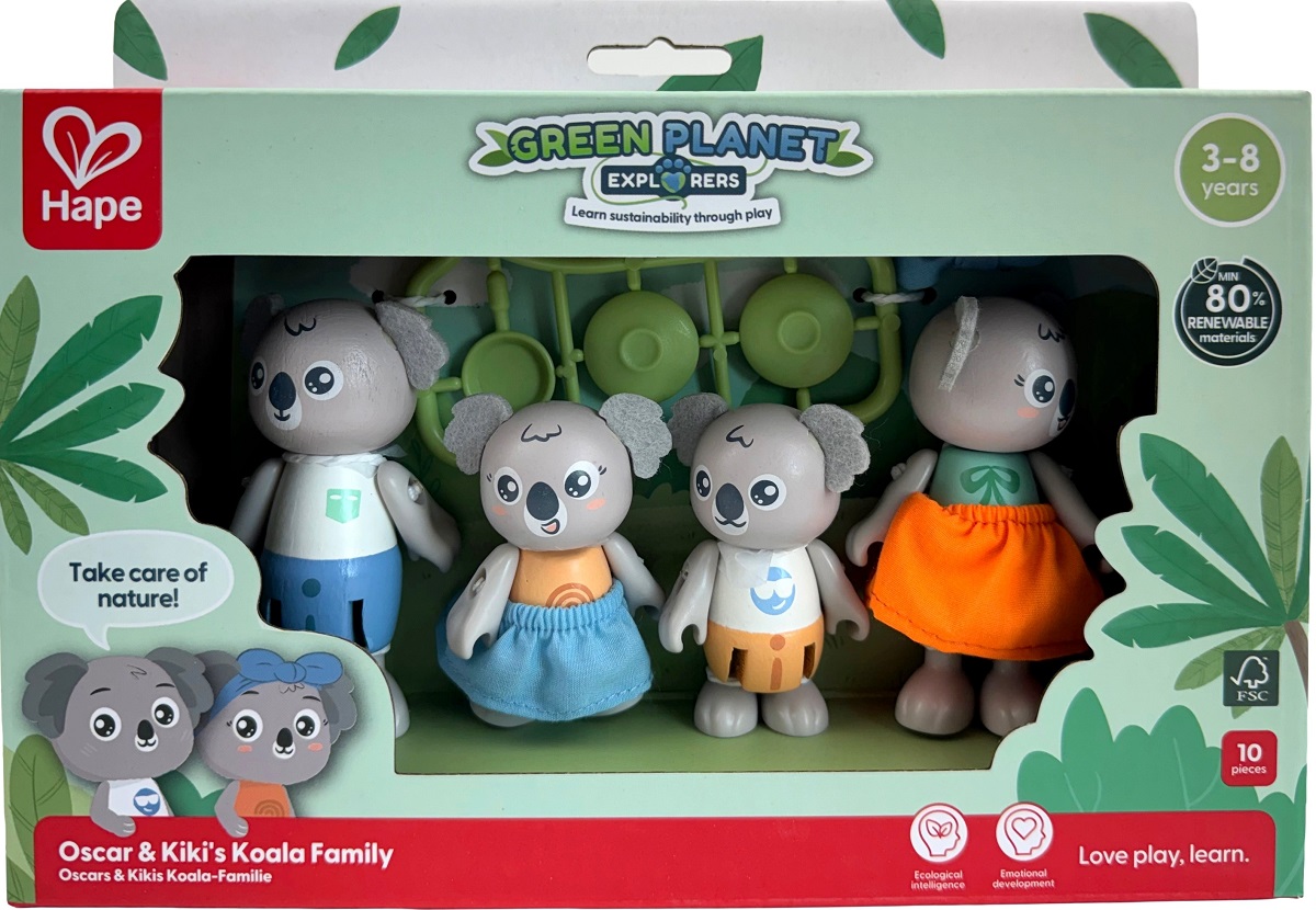 Imaginea produsului 'Jucărie din lemn: Familia koala'