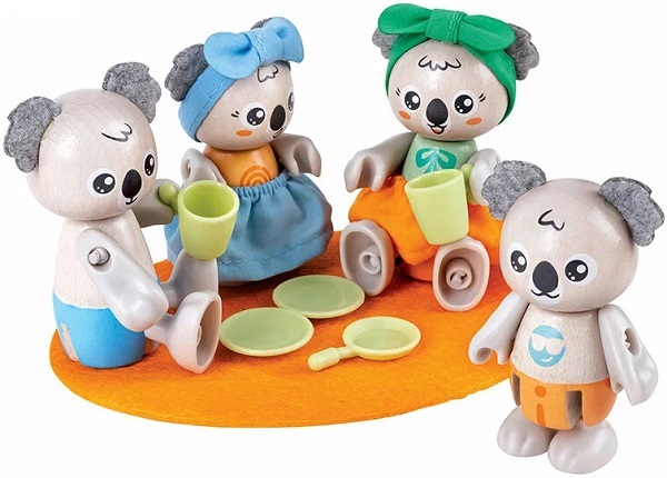 Imaginea produsului 'Jucărie din lemn: Familia koala'