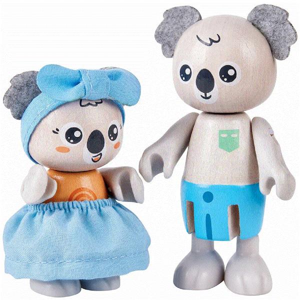Jucarie din lemn: Familia koala