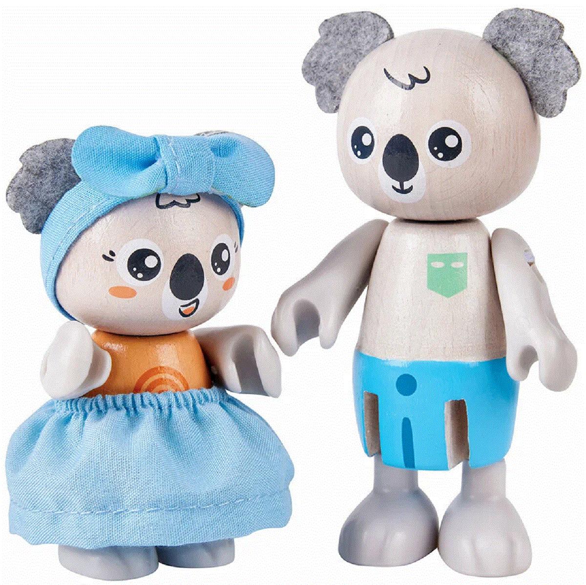 Imaginea produsului 'Jucărie din lemn: Familia koala'