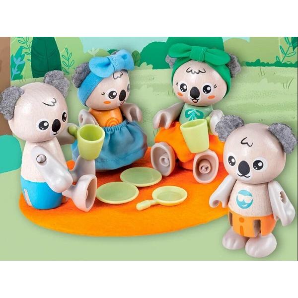 Jucarie din lemn: Familia koala