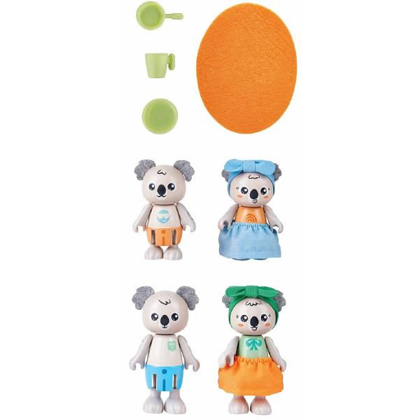 Jucarie din lemn: Familia koala