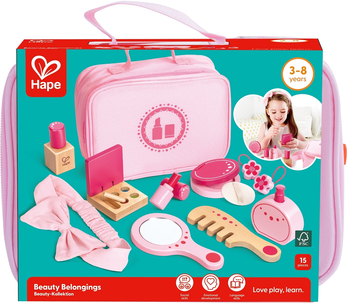 Imaginea produsului 'Jucărie din lemn: Set trusă de machiaj'