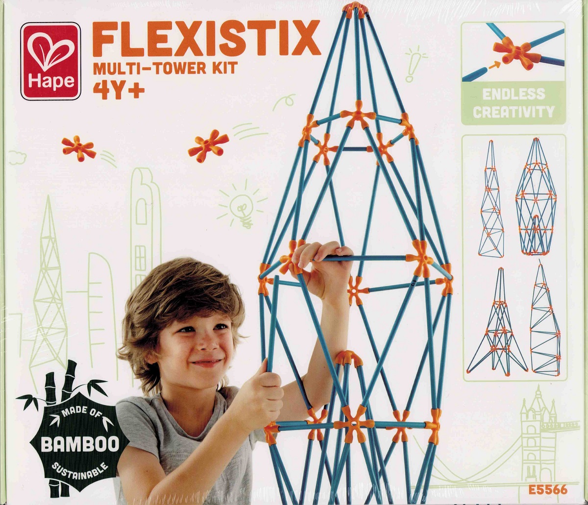 Imaginea produsului 'Jucărie din bambus Flexistix. 132 piese'