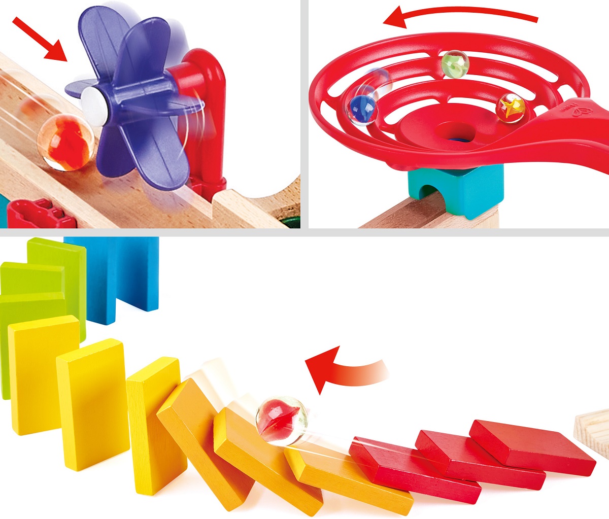 Imaginea produsului 'Jucărie din lemn: Marble Run Race Track'