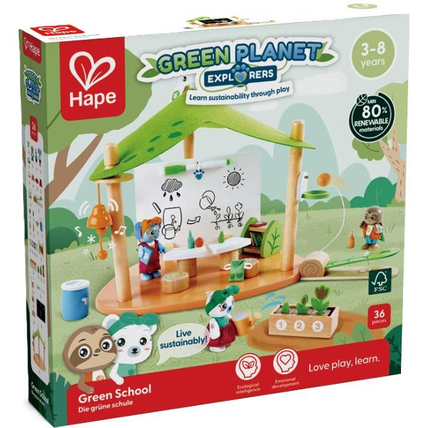 Jucarie din lemn: Scoala Planetei Verzi