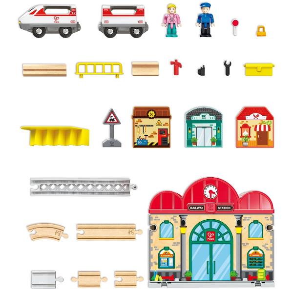 Joc de constructie. Gara portabila. 40 piese 
