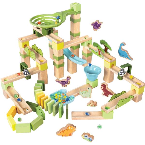 Jucarie din lemn: Marble Run Dino Adventure