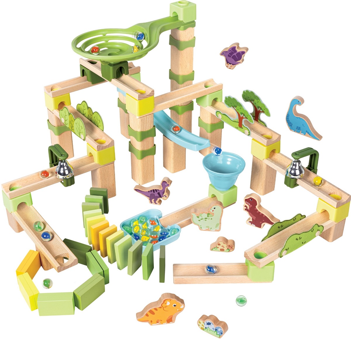 Imaginea produsului 'Jucărie din lemn: Marble Run Dino Adventure'