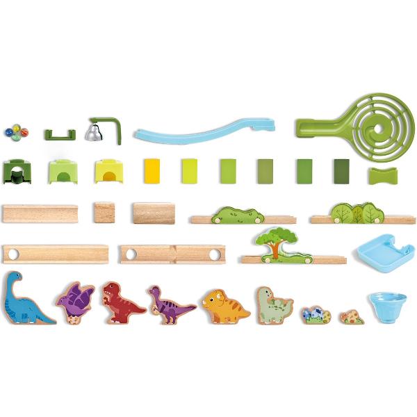 Jucarie din lemn: Marble Run Dino Adventure