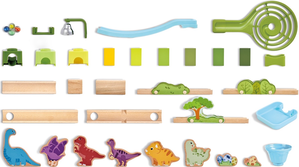 Imaginea produsului 'Jucărie din lemn: Marble Run Dino Adventure'