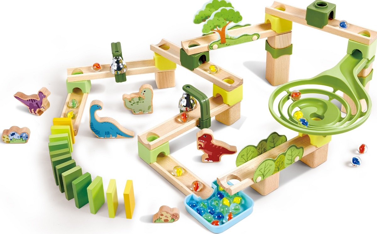 Imaginea produsului 'Jucărie din lemn: Marble Run Dino Adventure'
