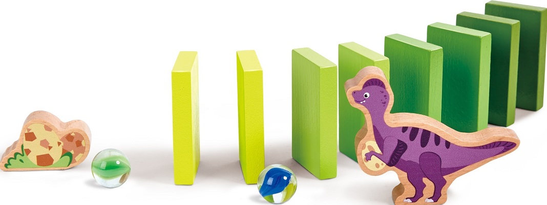 Imaginea produsului 'Jucărie din lemn: Marble Run Dino Adventure'