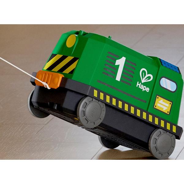 Joc de constructie. Tren in cutie tip locomotiva. 60 piese 