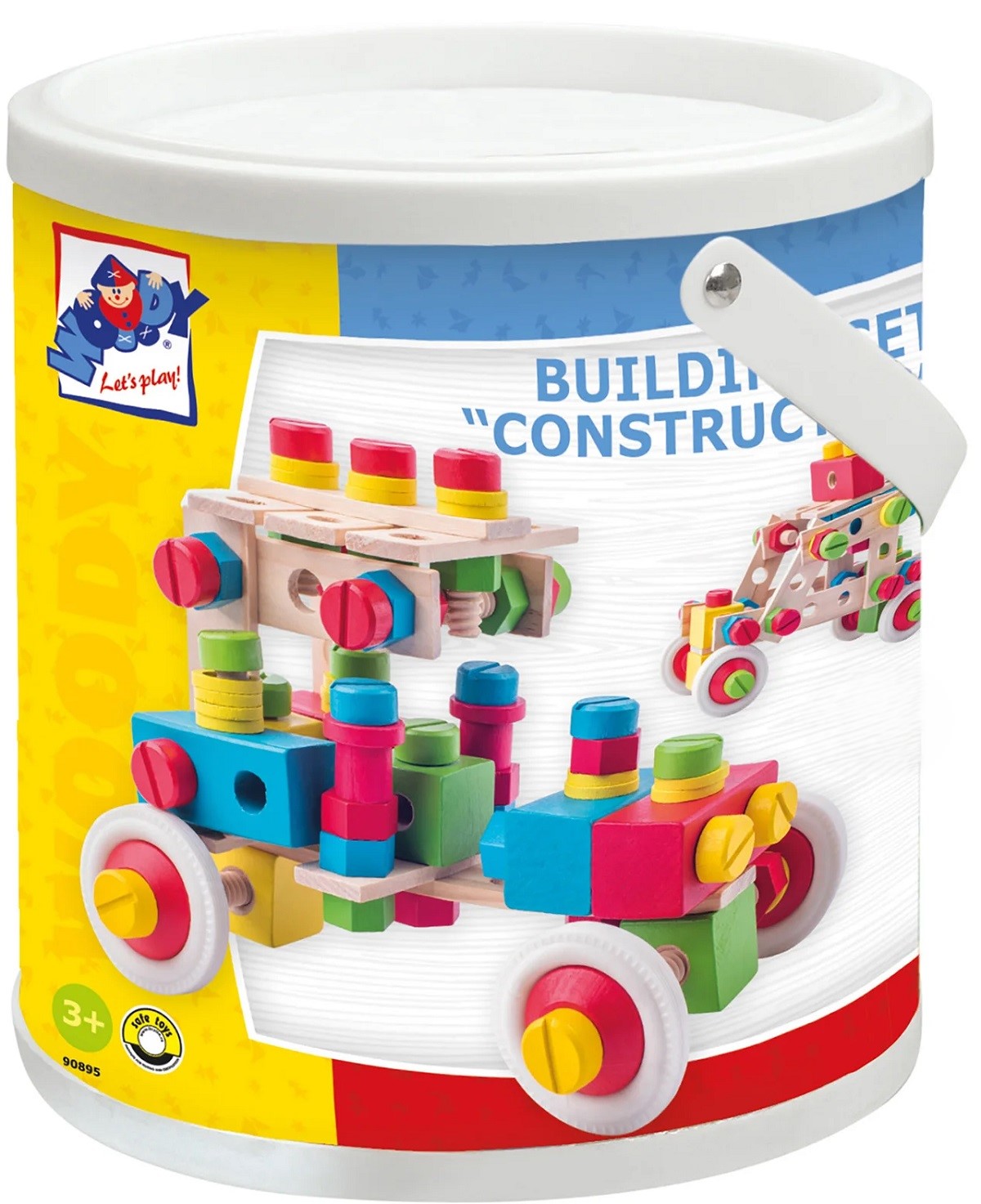 Imaginea produsului 'Set de construcție la găleată 140 piese de lemn'
